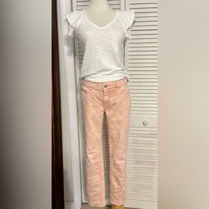 Kate Spade Saturday Skinny Ankle Jeans Pants Pink Fade Size 27